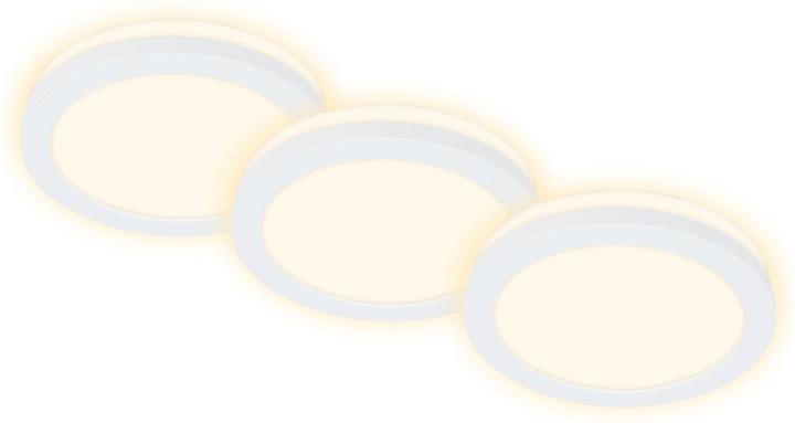 Produktbild Briloner LED-Einbauleuchten, 3er-Set, weiss, 3xLED-Platine/3W (350 lm)