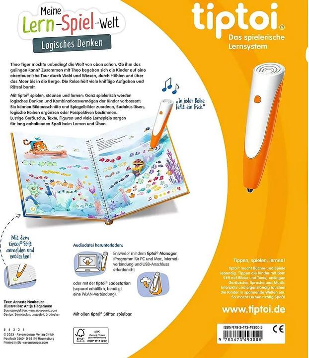 Actual product image tiptoi Meine Lern-Spiel-Welt: Logisches Denken (German, Annette new farmer, Antje Hagemann, 2025)
