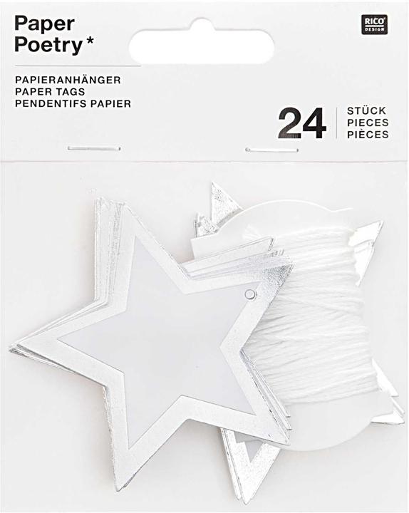Produktbild Paper Poetry Geschenkanhänger Set (Geschenkband, 24 x)