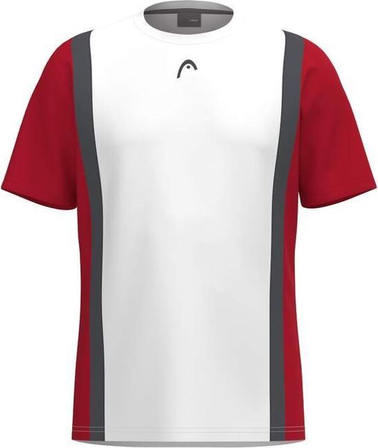 Head Club 25 Tech T-Shirt Herren Rot/Weiss