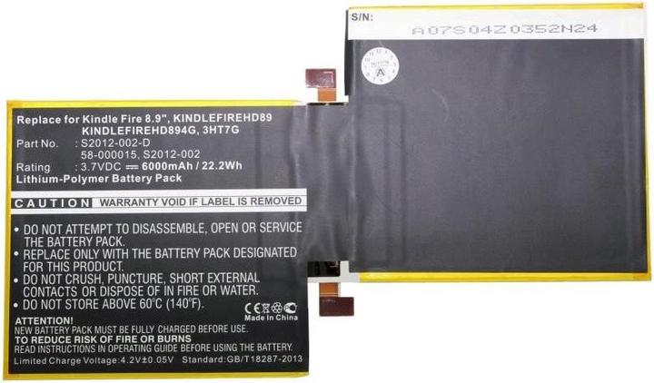 Amazon AkkuKindle Fire 8.9 Akku 58-000015, 3HT7G