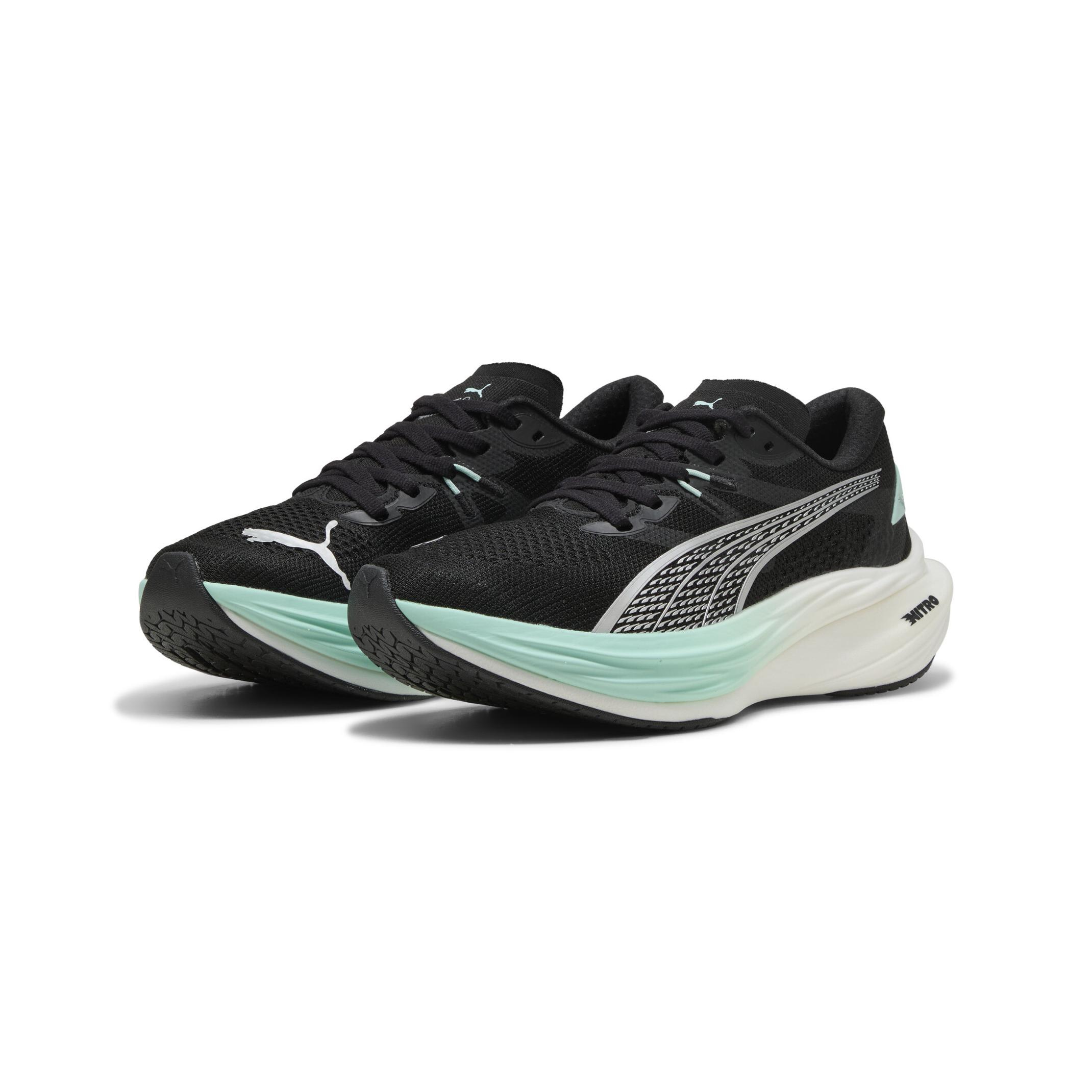 Puma, Damen, Laufschuhe, Deviate Nitro 3 Wns (39), Grün, Schwarz