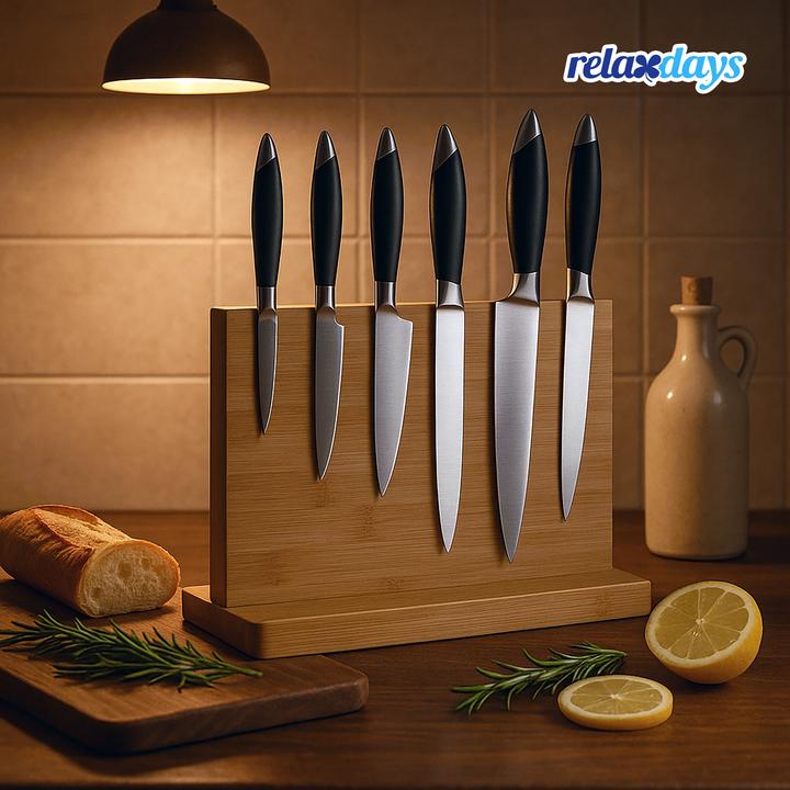 Actual product image Relaxdays Knife block