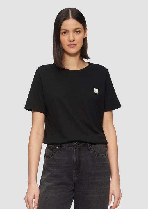 Produktbild S.Oliver T-Shirt T-Shirt im Relaxed Fit mit Herz-Stickerei (40)