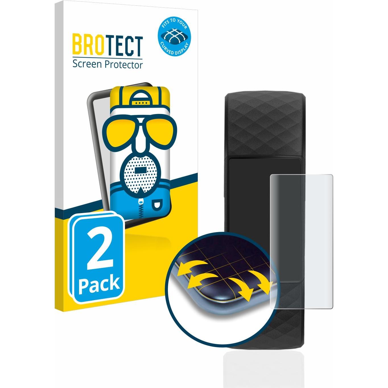 BROTECT Full-Cover Displayschutz Matt, Smartwatch Schutzfolie, Grau