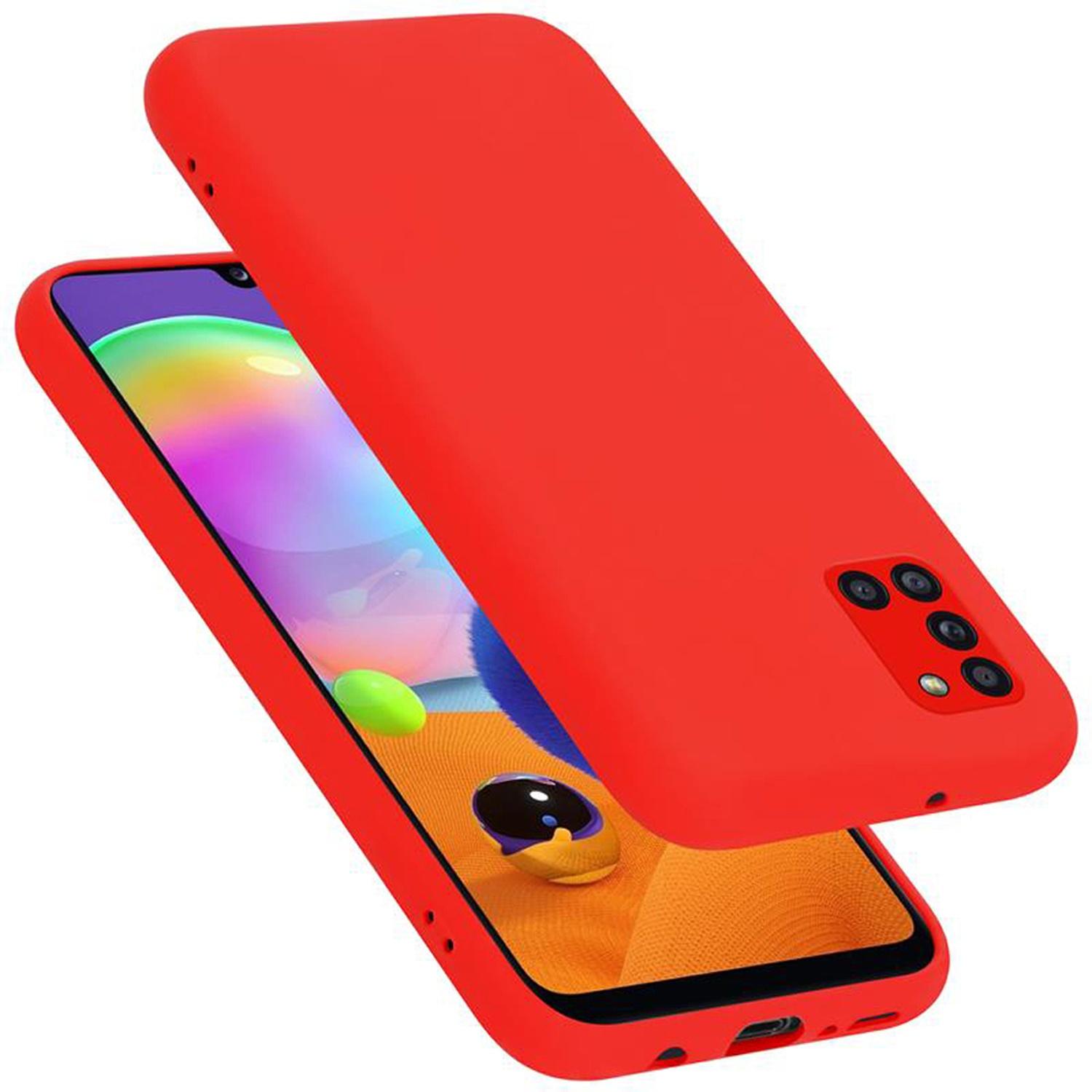 Thumbnail - Cadorabo TPU Liquid Silicone Case Cover (Samsung Galaxy A31), Smartphone Hülle, Rot
