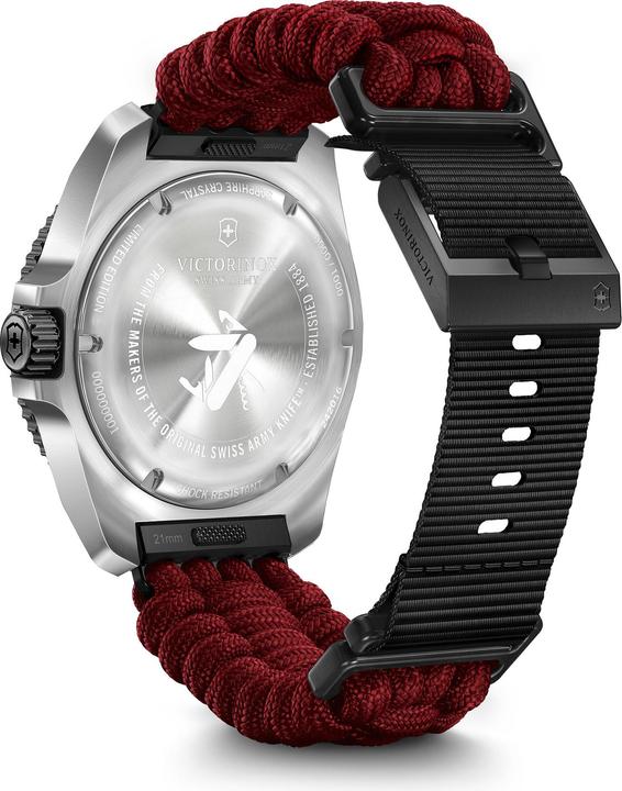 Produktbild Victorinox Journey 1884 Quartz Three hands Steel & Aluminum, Taucheruhr, 43 mm, Ziffernblatt Schwarz, Paracord (Taucheruhr, 43 mm)