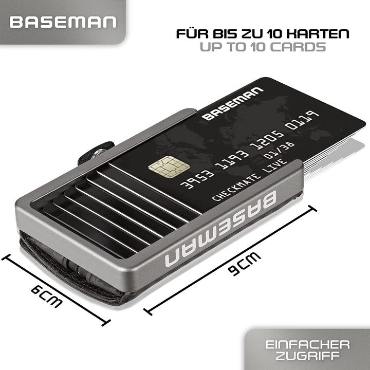 Image du produit Baseman Porte-cartes de crédit avec pochette à monnaie, carbone