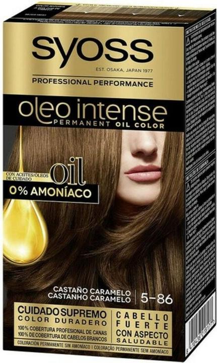 Actual product image Syoss OLIO INTENSE ink sin amoniaco #5.86-castaño caramelo 5 pz (Sweet Brown)