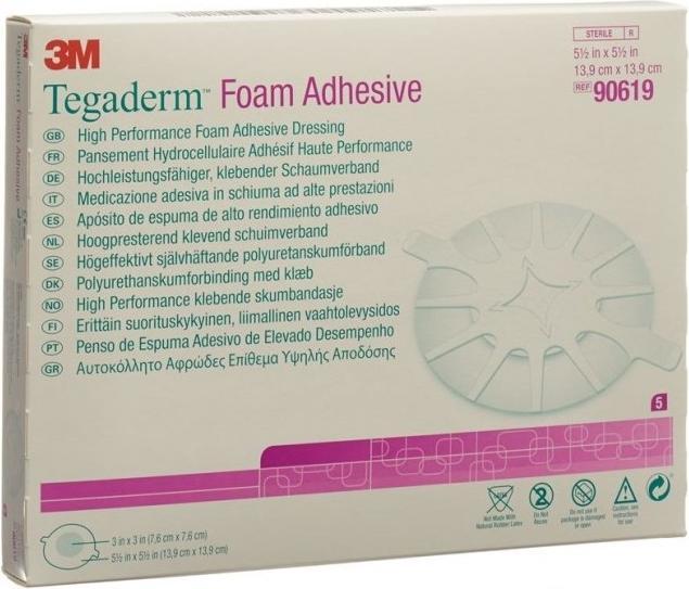 Immagine prodotto 3M Tegaderm Foam HP Schiuma compressa 7,6x7,6cm adesivo 5 pezzi.