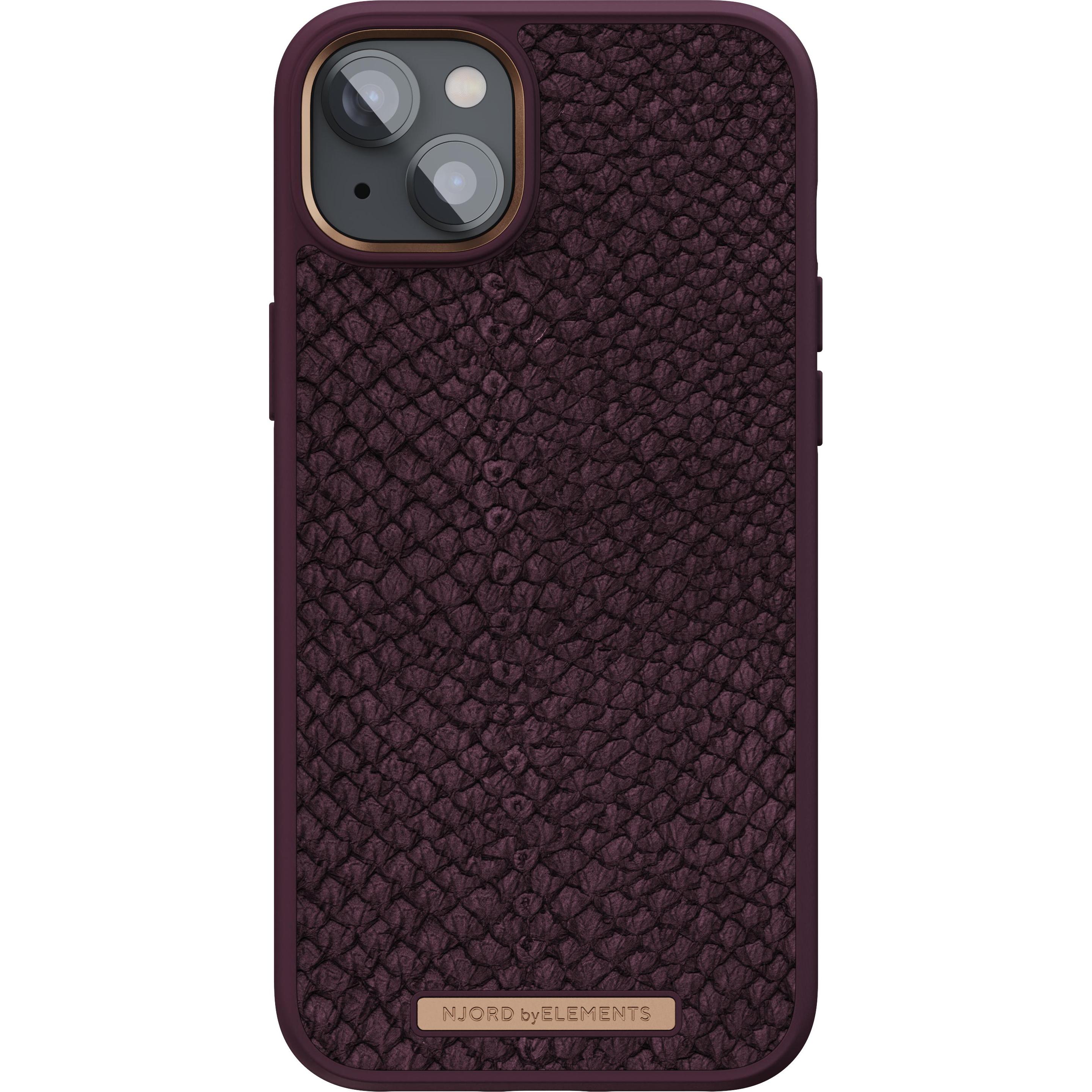 Thumbnail - Njord Salm.Leather Magsafe Case (Apple iPhone 14 Plus), Smartphone Hülle, Violett