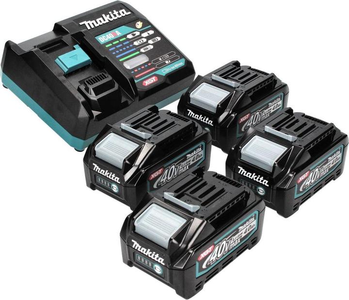 Produktbild Makita Power Source Kit 40 V max. mit 4x BL 4040 Akku 4,0 Ah XGT ( 4x 191B26-6 ) + DC 40 RA Schnell (40 V)