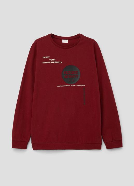 Produktbild s.Oliver T-Shirt Longsleeve mit gummiertem Frontprint (L)