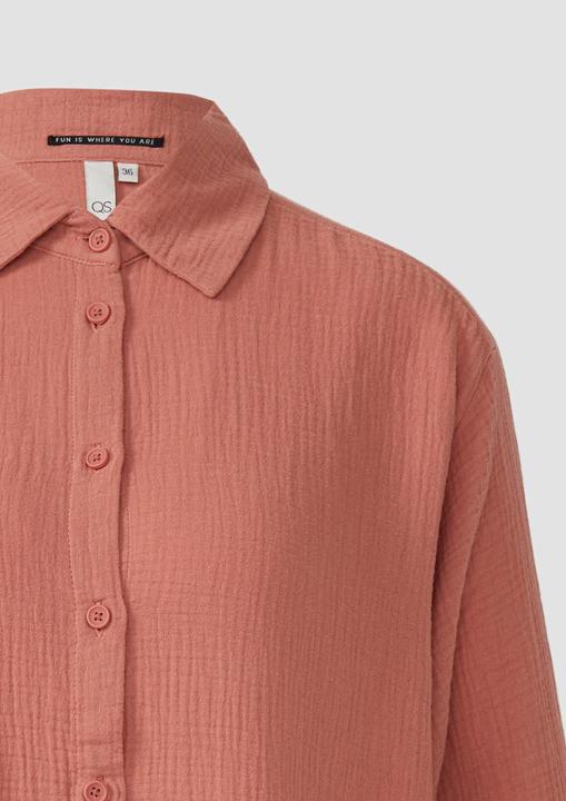 Actual product image S.Oliver Bluse Hemdbluse aus Musselin im Oversize-Schnitt (40)