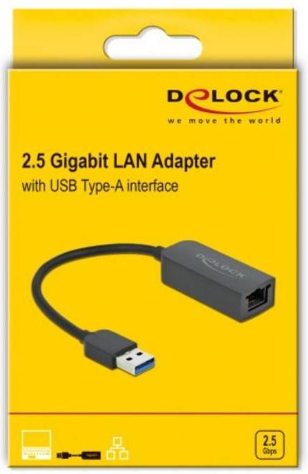 Produktbild Delock Adapter 66646 (USB 3.2, RJ45 2.5 Gigabit Ethernet (1x))