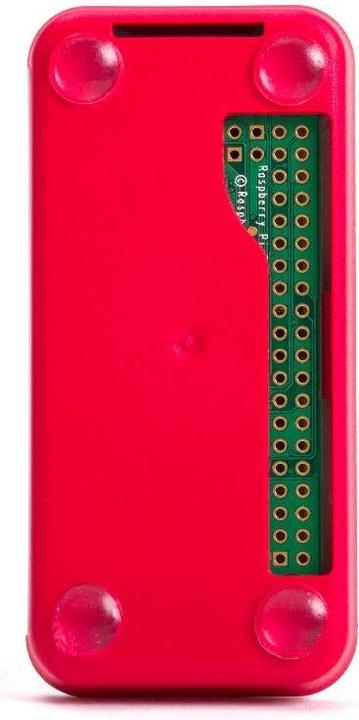 Actual product image Berrybase Official housing for Raspberry Pi Zero red/white