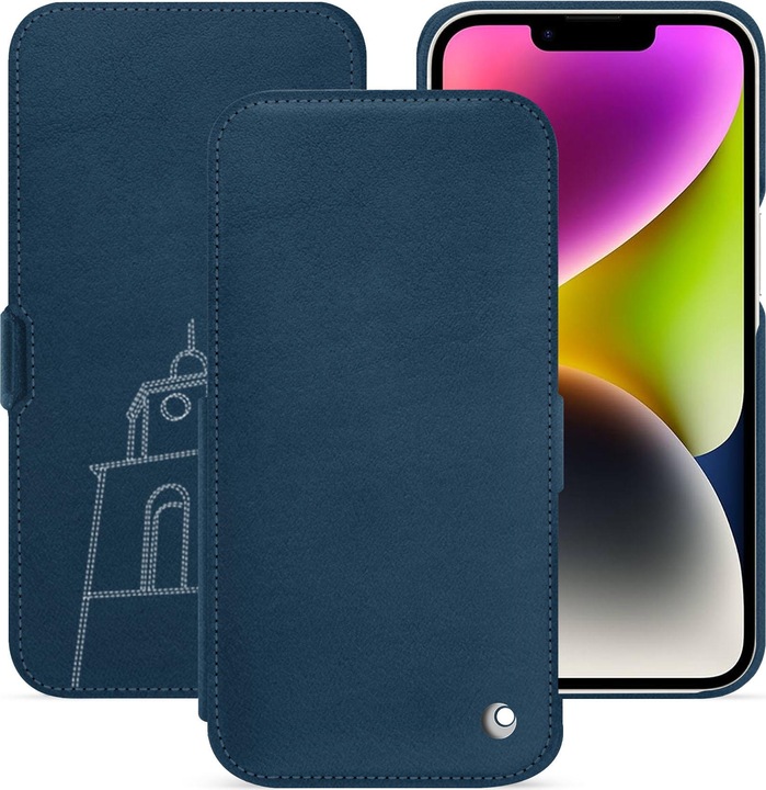 Actual product image Noreve Horizontal leather flap shell (Apple iPhone 15 Plus)
