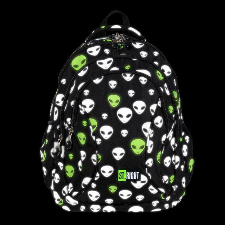 Actual product image St. Majewski Backpack Majewski St. Right BP-02 Reflective Aliens