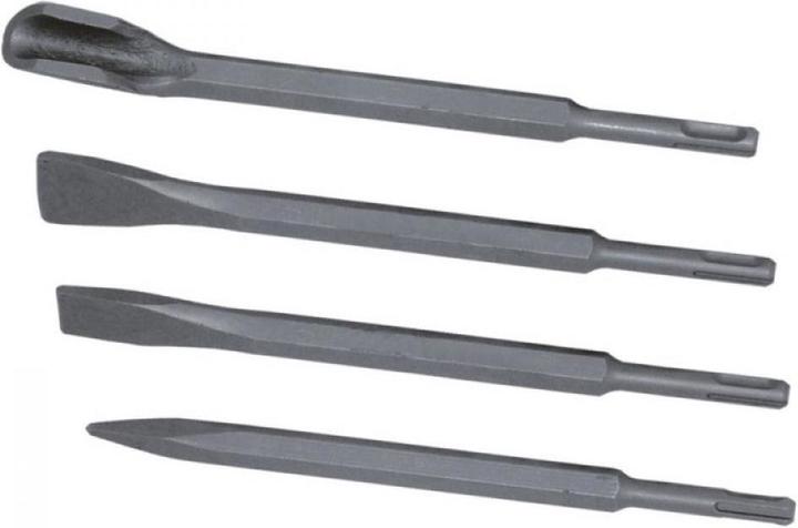 Actual product image Dedra set of 4 pieces. Masonry chisels for hammer drills - 0708
