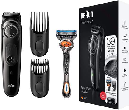Actual product image Braun Beard Trimmer BT3242 Cordless, Operating time (max) 80 min, Number of length steps 39, Number