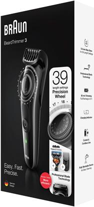 Actual product image Braun Beard Trimmer BT3242 Cordless, Operating time (max) 80 min, Number of length steps 39, Number