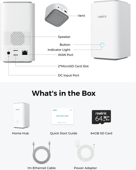 Image du produit Reolink Hub d'accueil 1 (Enregistreur vidéo en réseau (NVR))