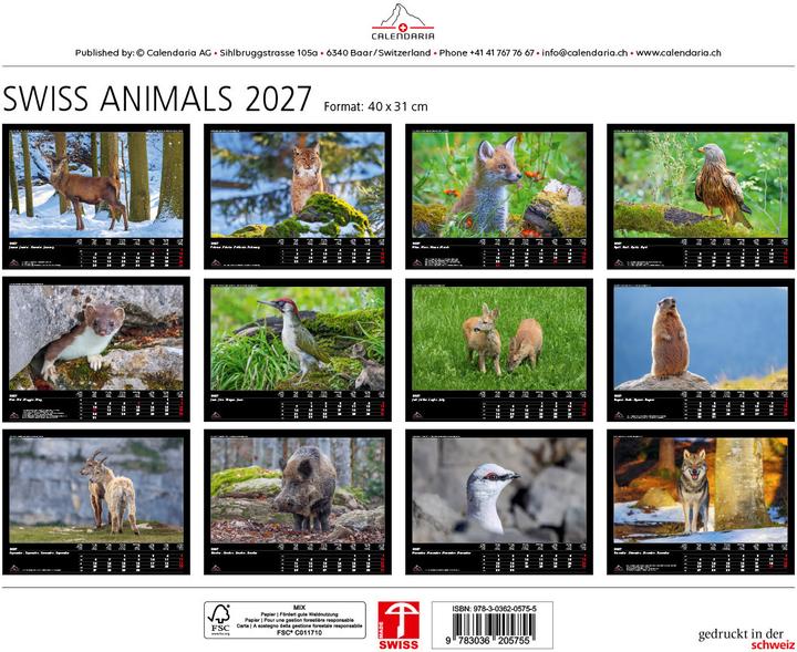 Actual product image Swiss Animals 2027