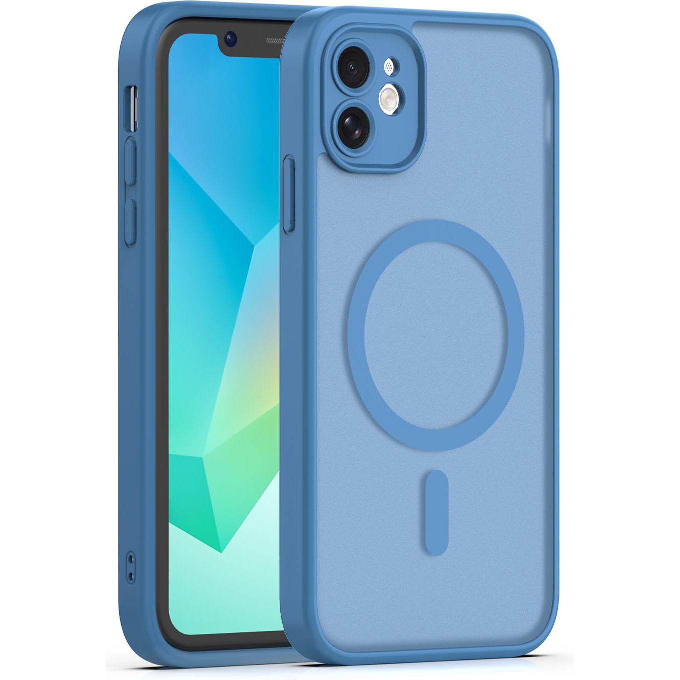OEM Mag Matt case for iPhone 11 dark blue (Apple iPhone 11), Cover smartphone, Blu