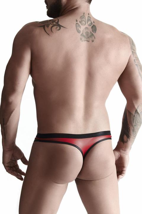 Actual product image Regnes Fetish Planet Wetlook Men's thongs - Red (S)