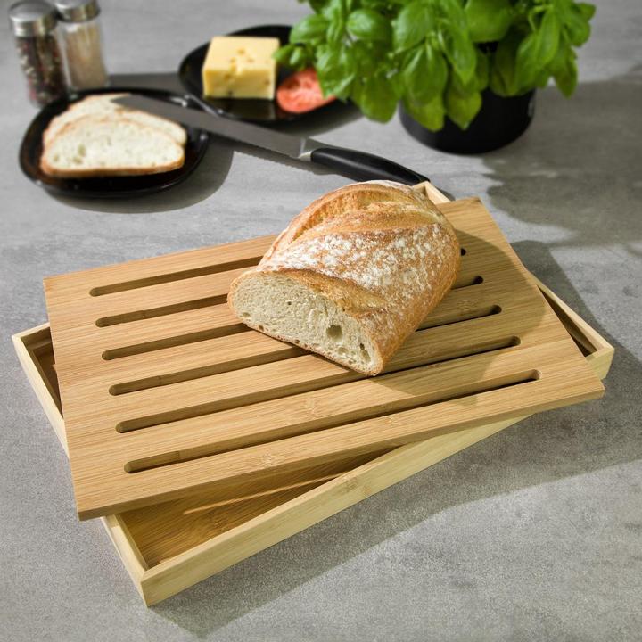 Produktbild Kinghoff BREAD Cutting board with tray 37 x 23cm KH-1217