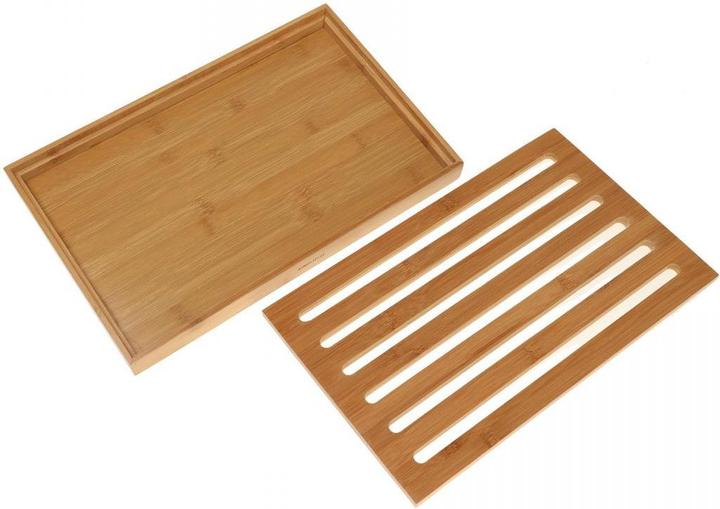 Kinghoff BREAD Cutting board with tray 37 x 23cm KH-1217