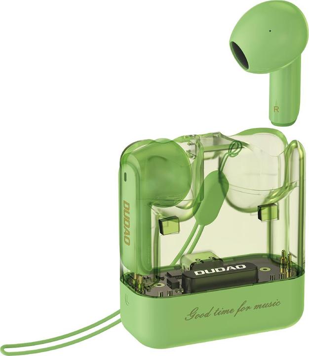Actual product image Dudao U18Pro Bluetooth 5.3 TWS wireless headphones - green (6 h, Wireless)