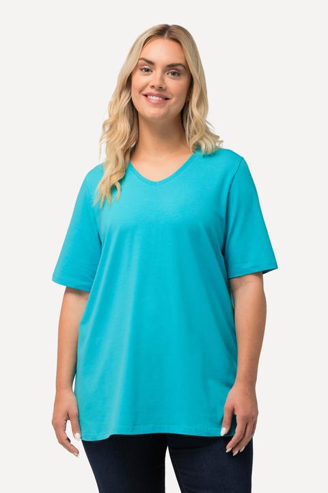 Actual product image Ulla Popken Essential V-Neck Stretch Tee (56)