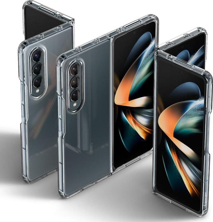 Actual product image Spigen Crystal Hybrid mobile phone case (7.6") Cover Transparent (Samsung Galaxy Z Fold4)