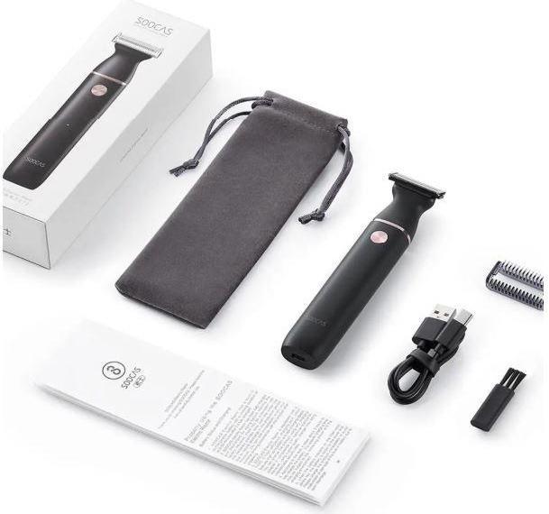 Actual product image Xiaomi SOOCAS Electric Shaver ET2 Operating time (max) 60 min, Wet & Dry, Lithium Ion, Juodas, Cordl