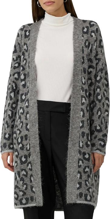 Produktbild s.Oliver Strickjacke Long-Cardigan im Relaxed Fit mit Leo-Print (36)