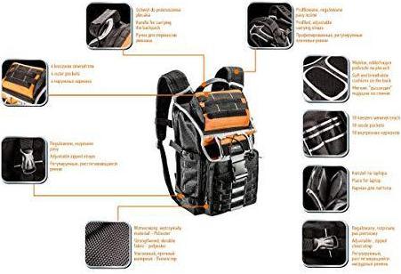 Actual product image Neo Tools Tool backpack 84-304 (18 pieces)