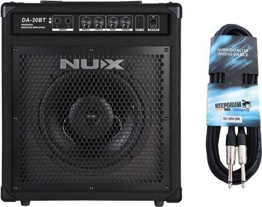 NUX Schlagzeug-Verstärker DA-30BT mit Kabel (30 W)