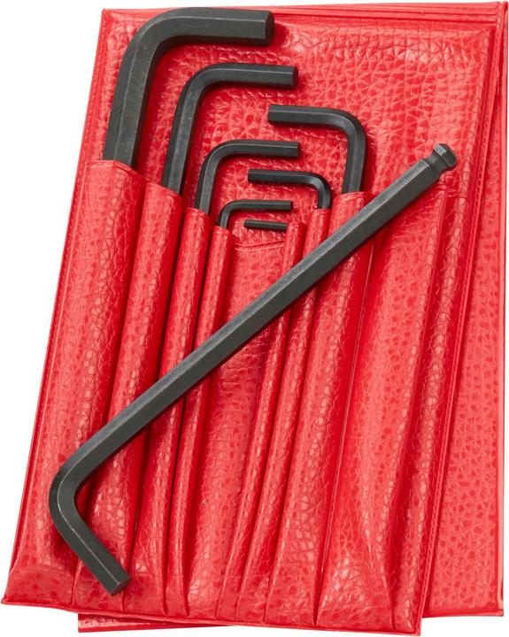 Actual product image Facom L-key spanners | one-sided with ball head | long | drive-offs hexagon socket | set in plastic