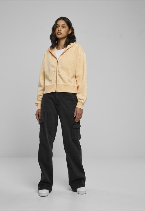 Produktbild Urban Classics Ladies Short Oversized Towel Washed Zip Hoody - 73975 (XXL)