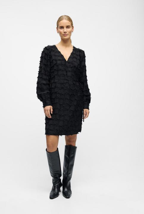 Image du produit Object Textured Kleid mit V-Ausschnitt (34)