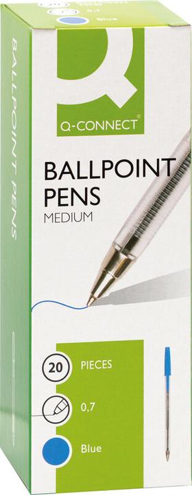 Produktbild Q-Connect Kugelschreiber Proof Pen 0.7 (Blau, 20x)