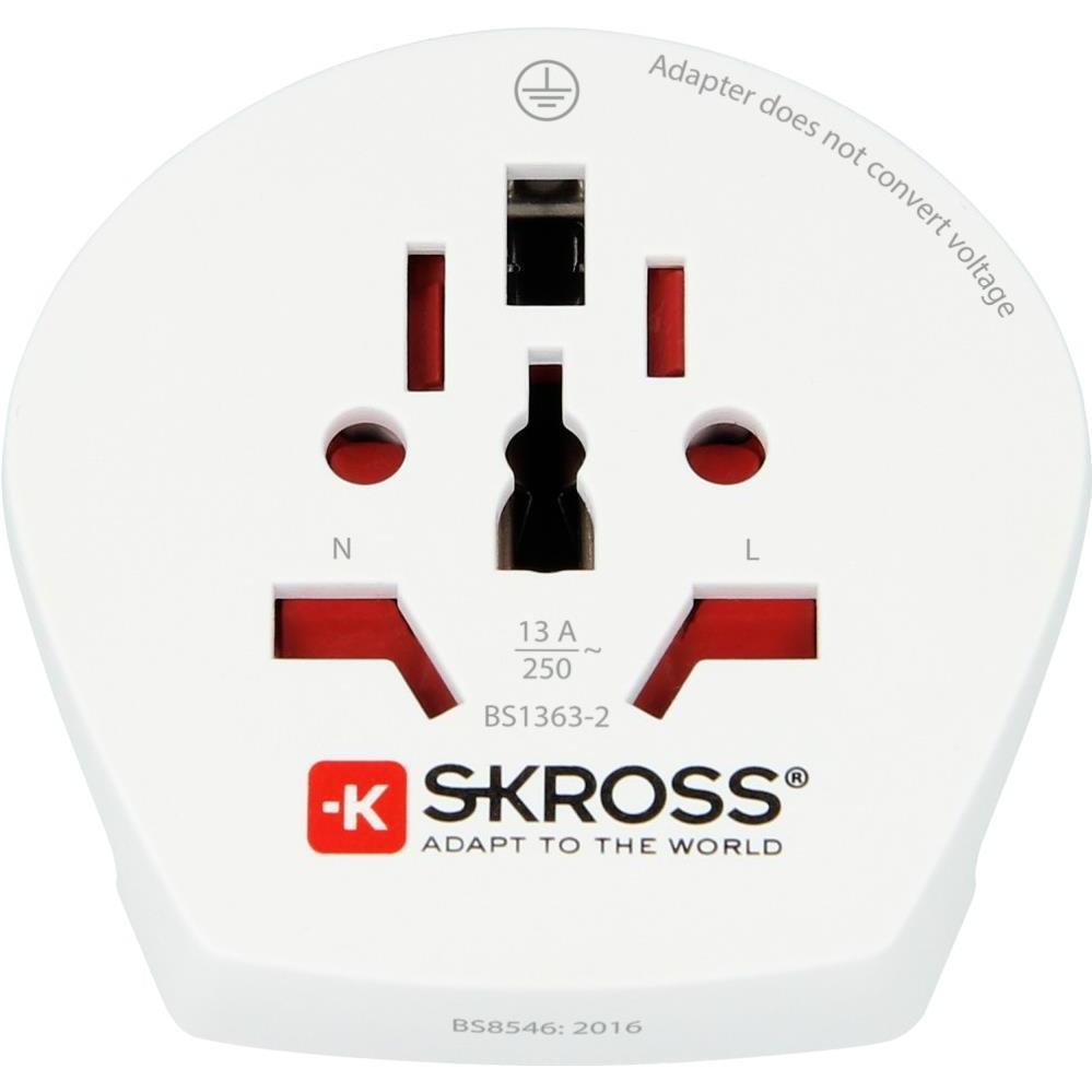 Hama, Reiseadapter, Reisestecker World to Europe (Bulk Ware) weiss