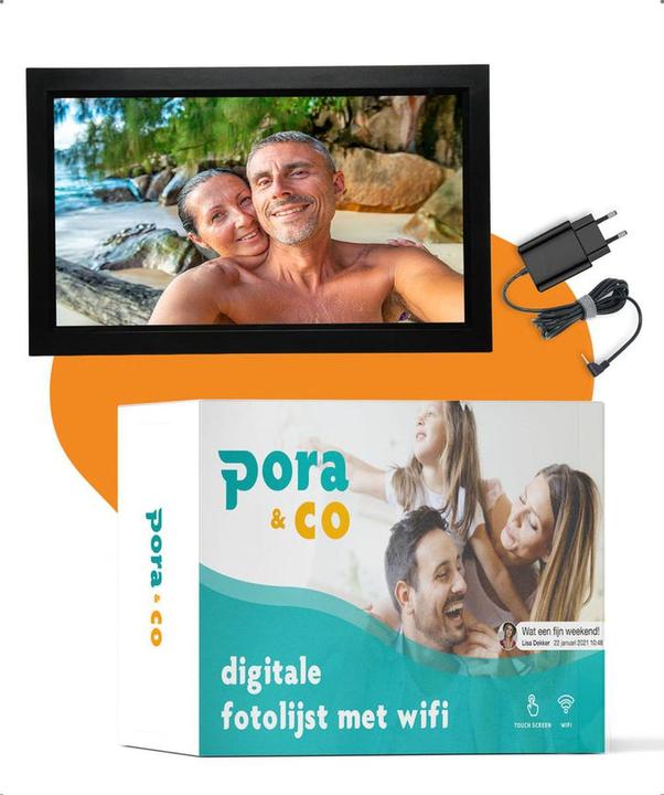 Produktbild Fotolijst 15.6 inch FULL HD - Fotokader met FRAMEO app - 32GB - IPS Touchscreen (15.60", 1920 x 1080 Pixel)