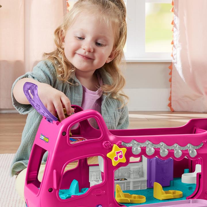 Image du produit Fisher-Price Little People Barbie Little Dreamcamper Set de jeu avec lumières et sons, 2 figurines (85)