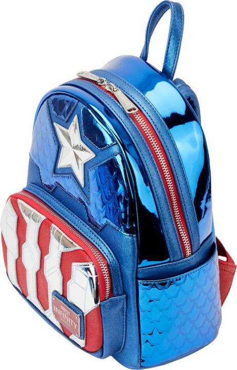 Image du produit Loungefly : Marvel Shine Captain America Cosplay Mini Backpack