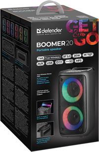 Image du produit Defender Boomer 20 (5 h, Alimentation via port USB, Fonctionnement sur piles)