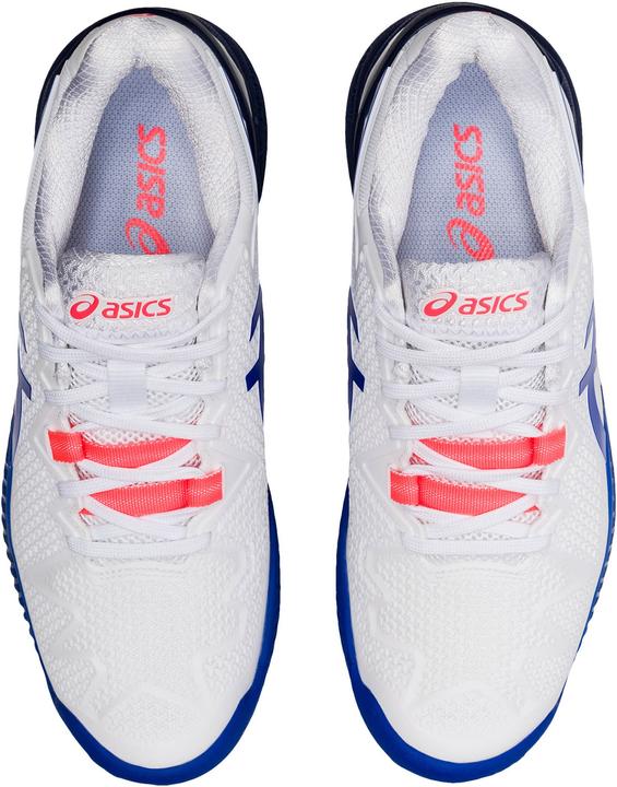 Produktbild ASICS Performance Gel-Resolution 8 Clay Lady White/Lapis Lazuli Blue (39)