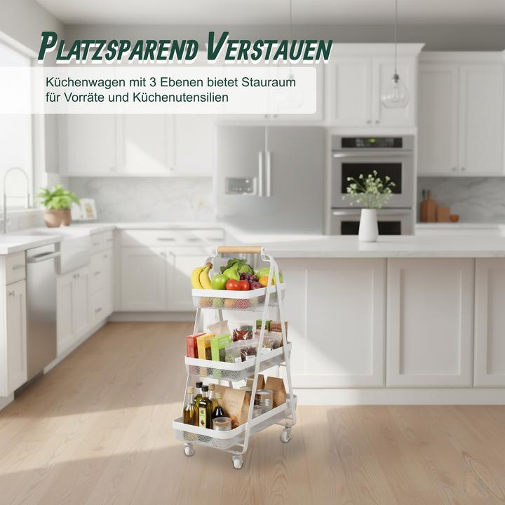Produktbild Relaxdays Rollwagen 3 Ebenen