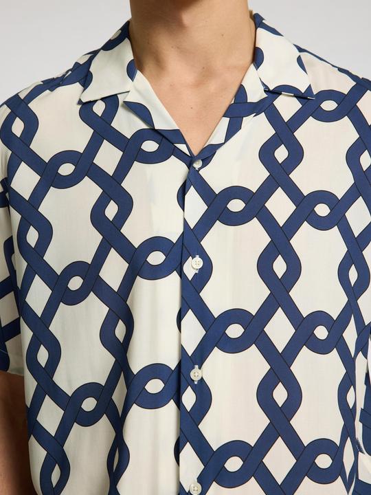 Actual product image Selected Gemustertes Kurzarmhemd (XL)